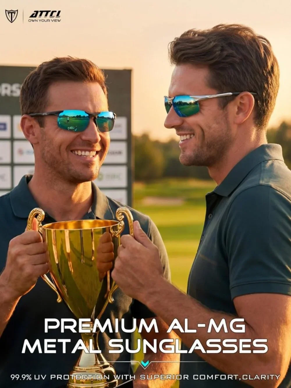 Lightweight Polarized Sunglasses for Men | UV400 Anti-Glare Sports Shades